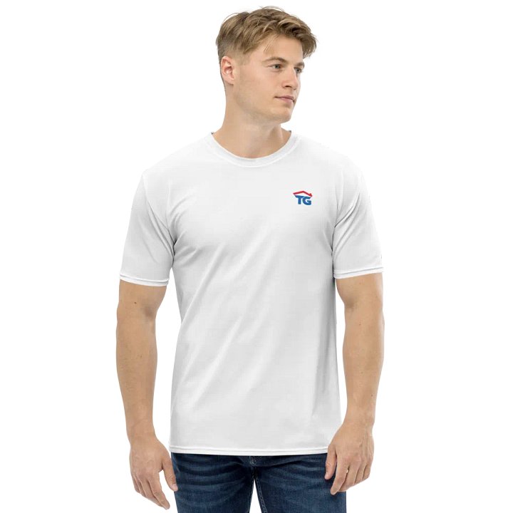 Men's TG White Crew Neck T-Shirt product image (1)