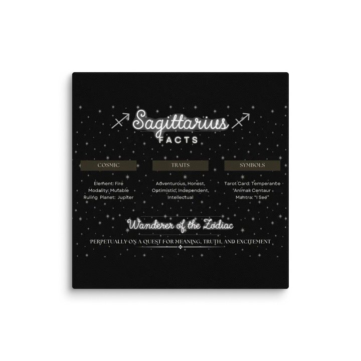 Sagittarius Facts Table Canvas product image (28)
