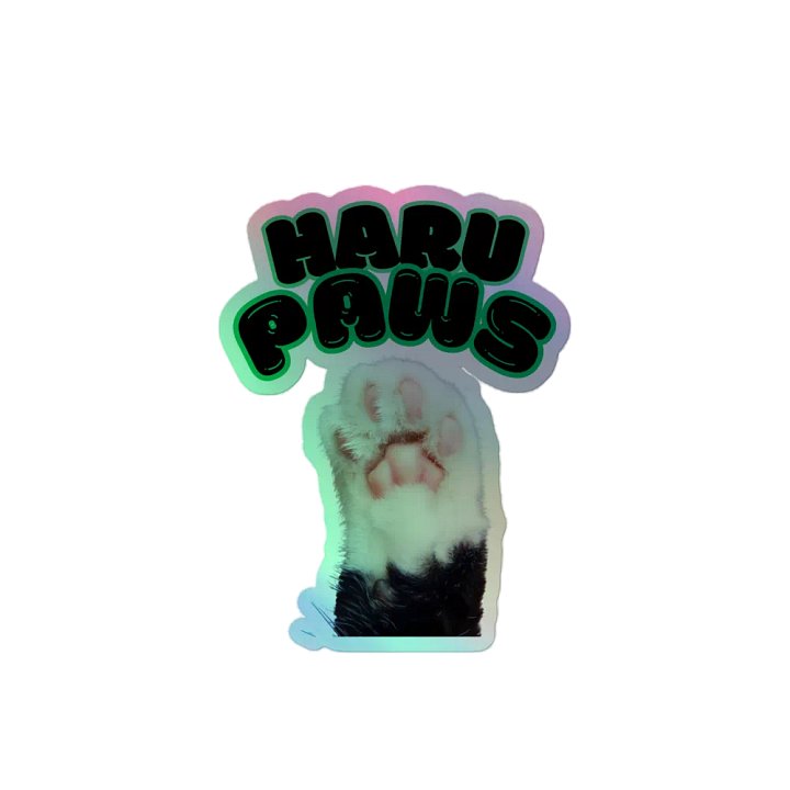 HARU PAWS Kiss-Cut Holographic Sticker Sheet product image (2)