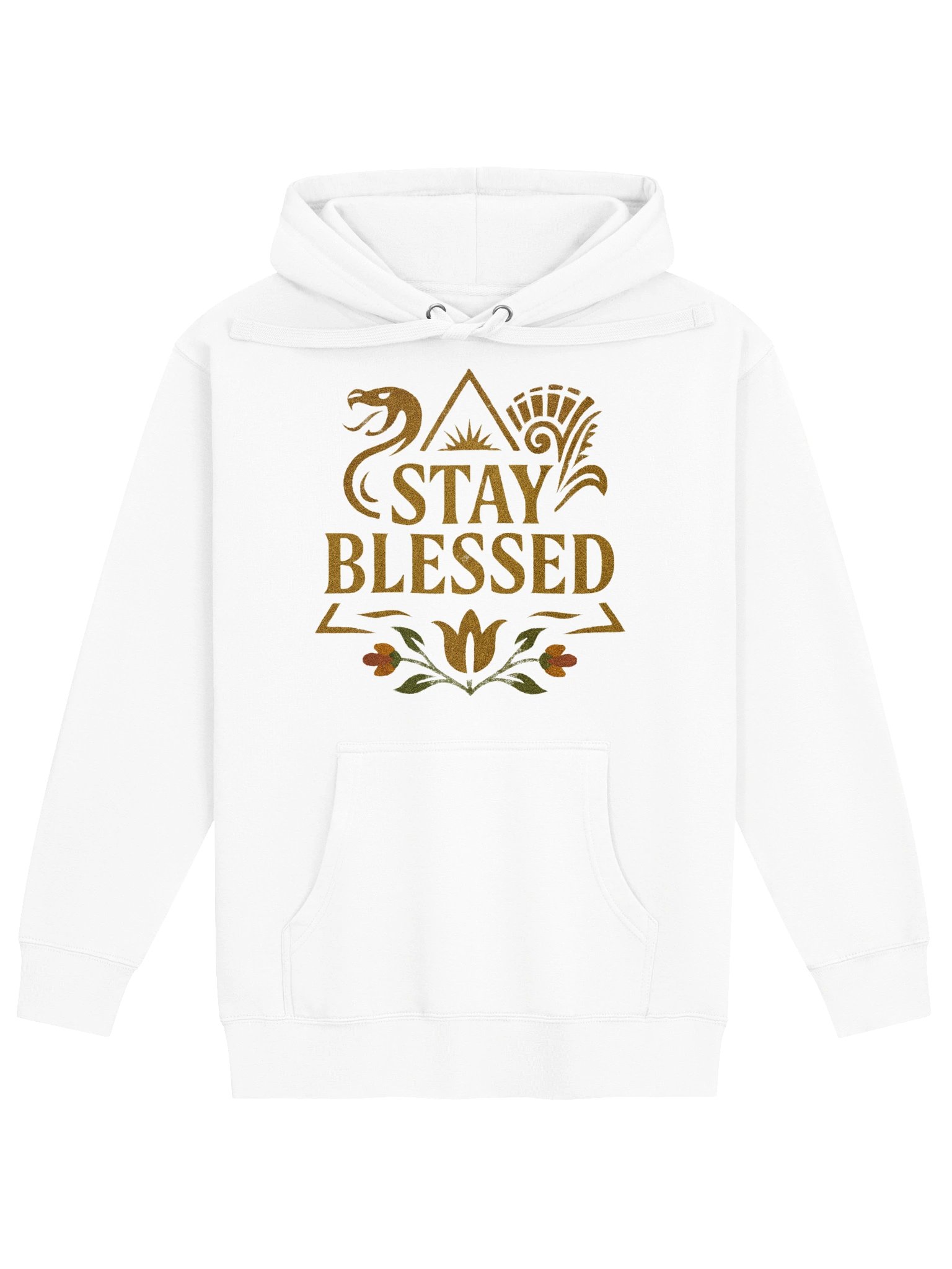 "STAY BLESSED" Black & Gold Premium Hoodie — Luxury Streetwear product image (1)