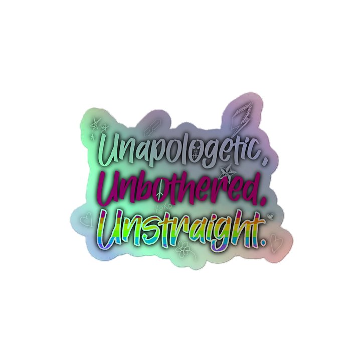 Unstraight Holo Sticker product image (2)