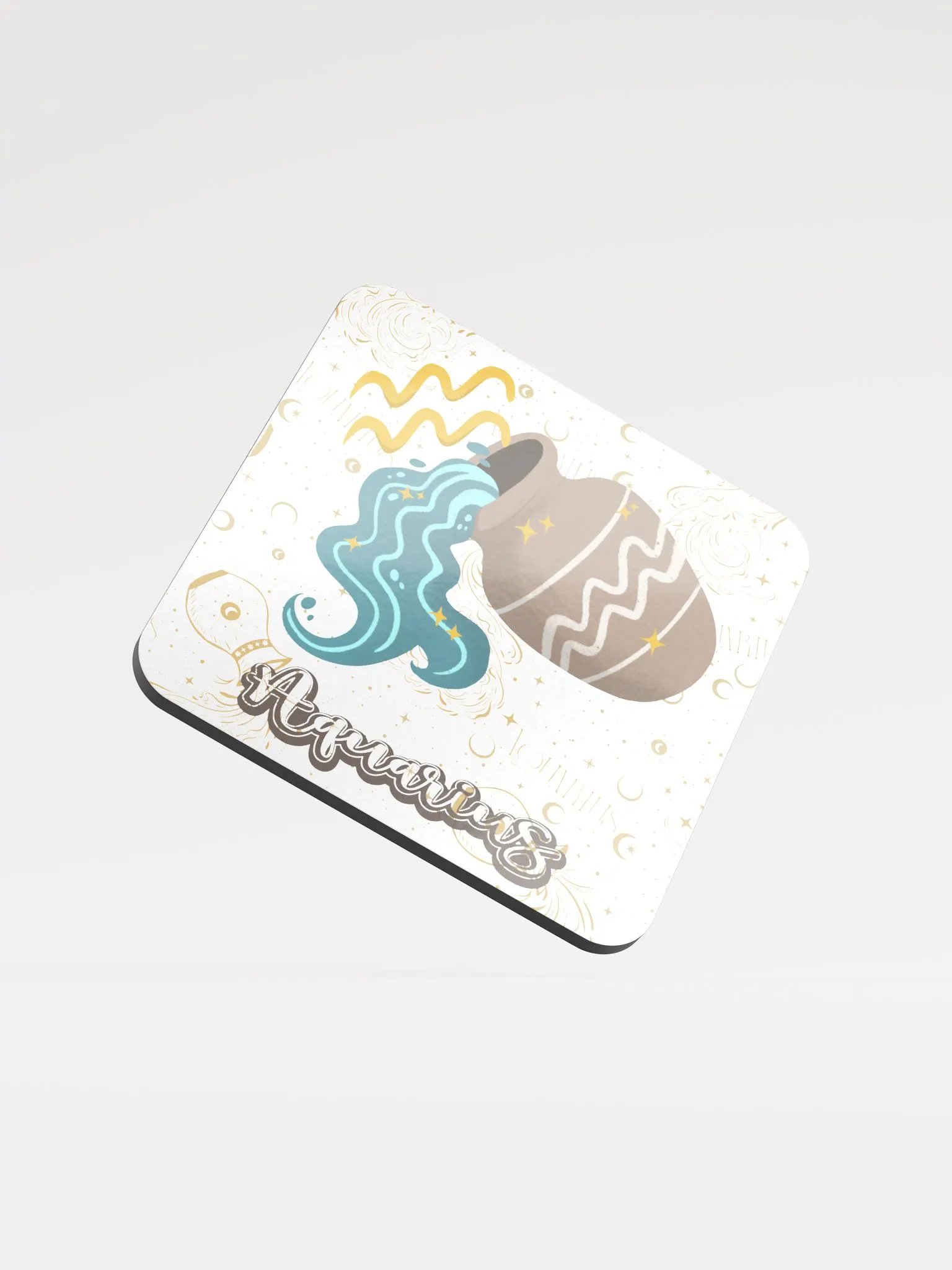 Aquarius Cork Coaster product image (1)