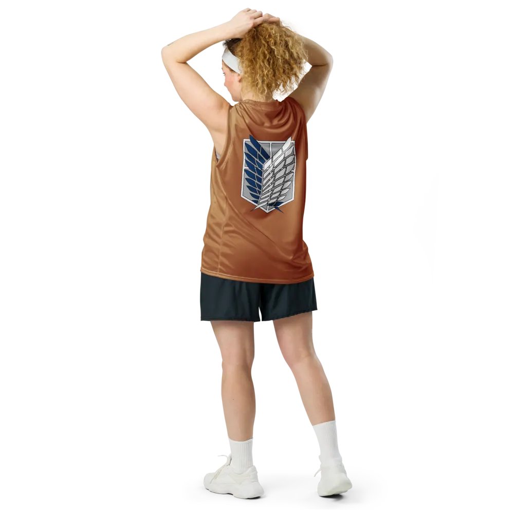 Attack on Titan Scout Regiment Logo Basketball Jersey product image (12)