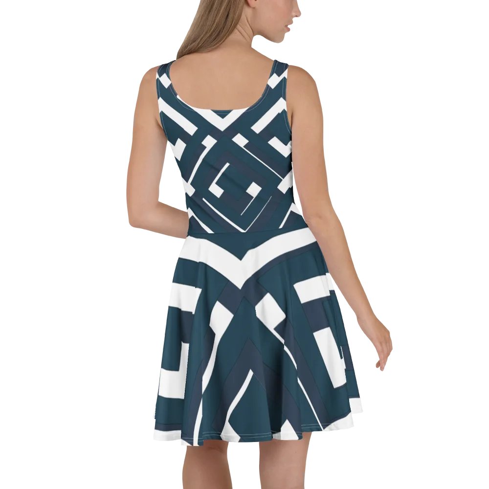 Diamond Dream 'Philius' All-Over Print Skater Dress product image (4)
