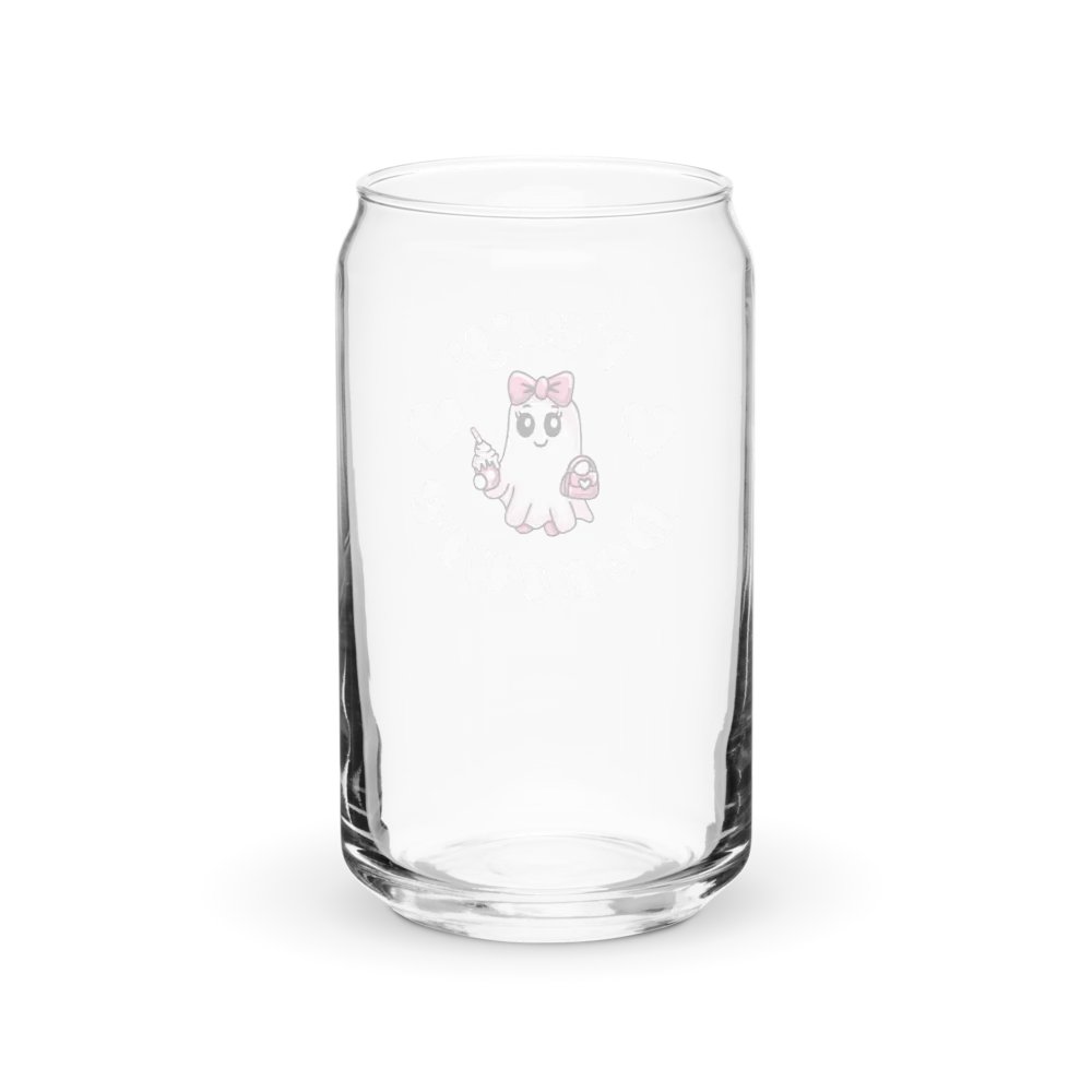 Very Demure Cute Ghost Design 16oz Can-Shaped Drinking Glass product image (8)