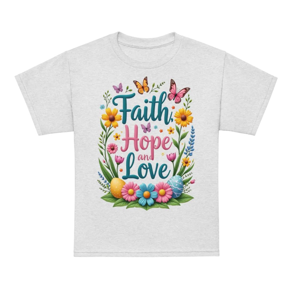 Faith Hope and Love Youth Sports Tee product image (72)