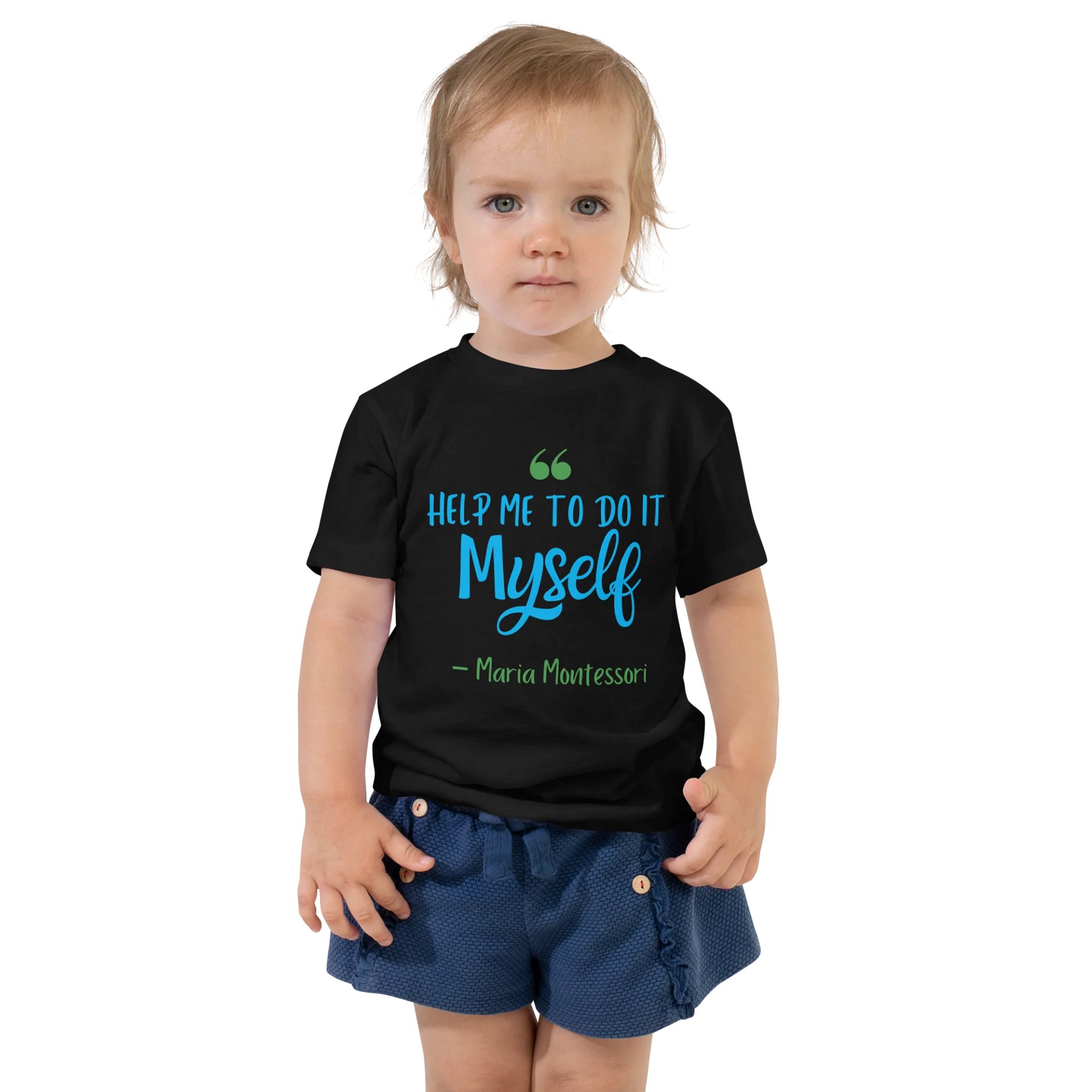 Bella+Canvas Toddler T-Shirt - "Help Me To Do It Myself" Quote on Front product image (3)
