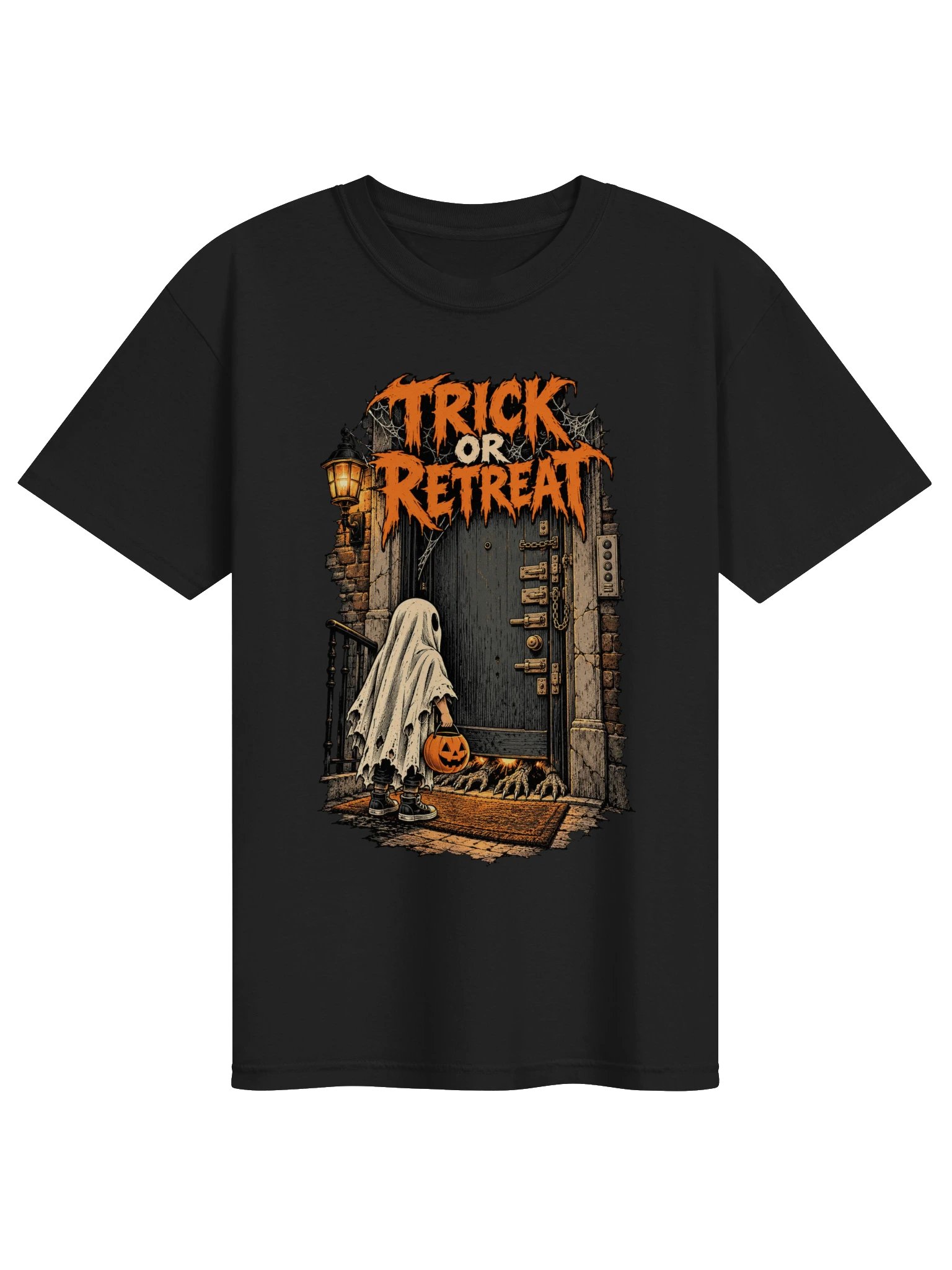 Trick or Retreat — Spooky Halloween Ghost T-Shirt product image (1)