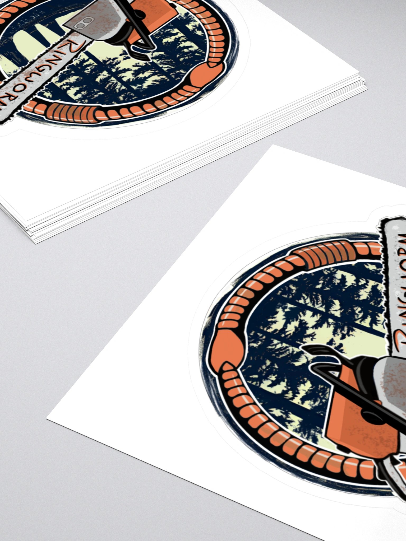 Ringworm Chainsaw Sticker product image (4)