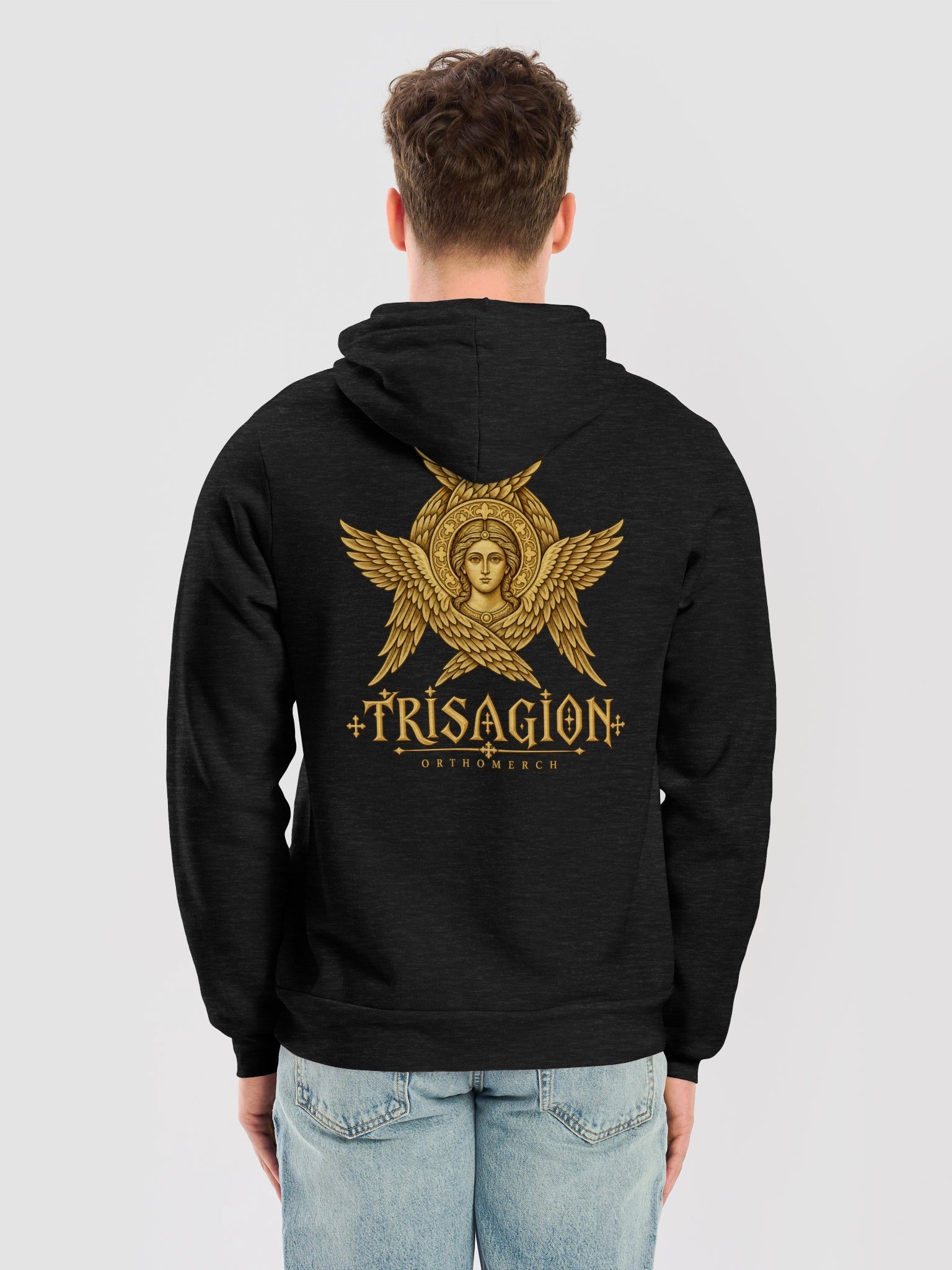 TRISAGION — Six-Winged Seraphim Orthodox Hoodie product image (32)