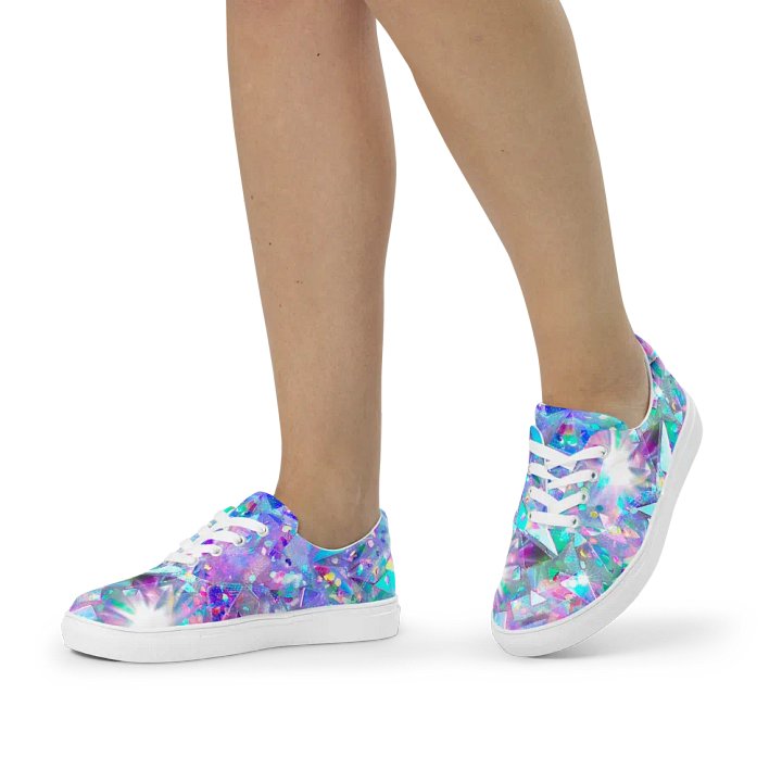 Crystal explosion effect womens canvas shoes product image (1)