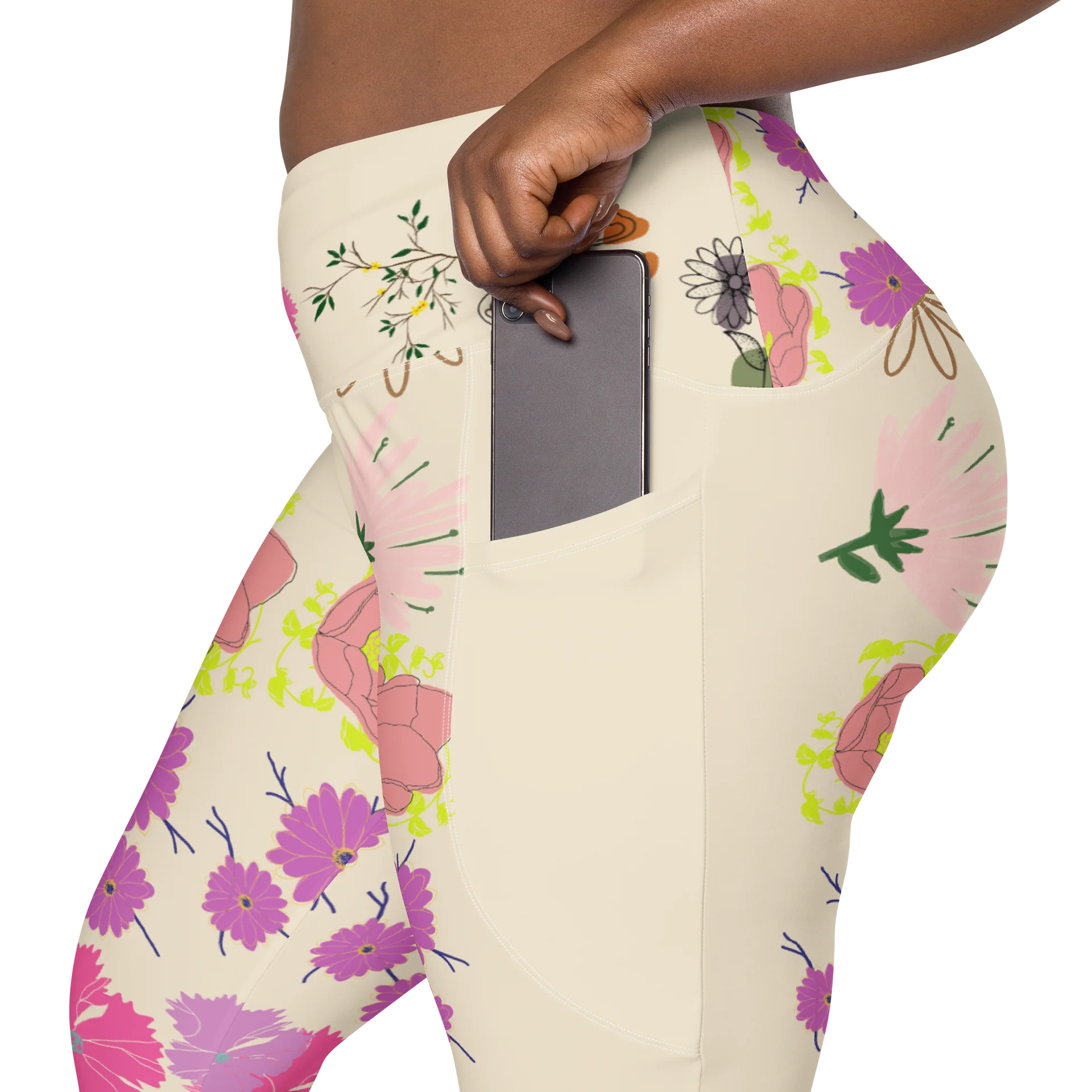 'PHILIUS' Floral Fusion Crossover Leggings product image (8)