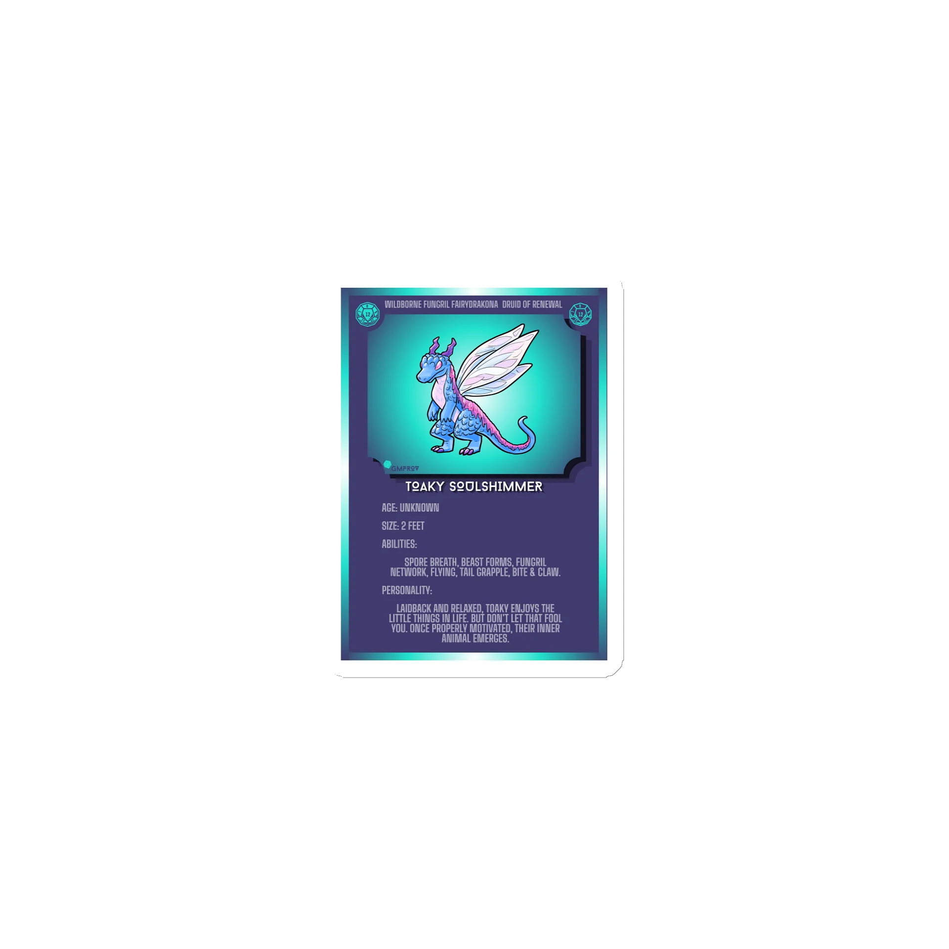Toaky Soulshimmer Statcard Magnet product image (1)