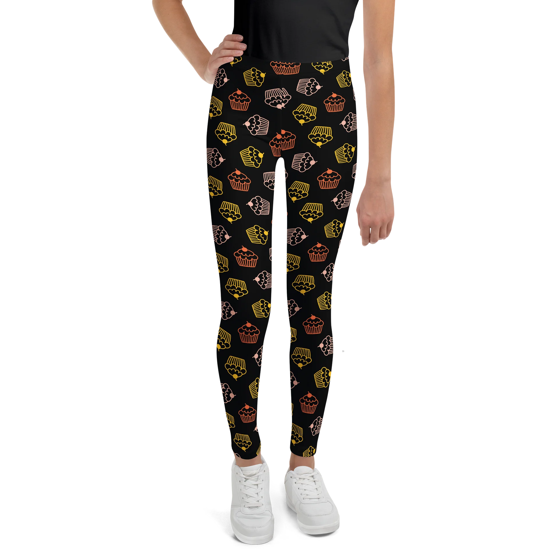 Colorful Whimsical Cupcakes Youth Leggings product image (1)