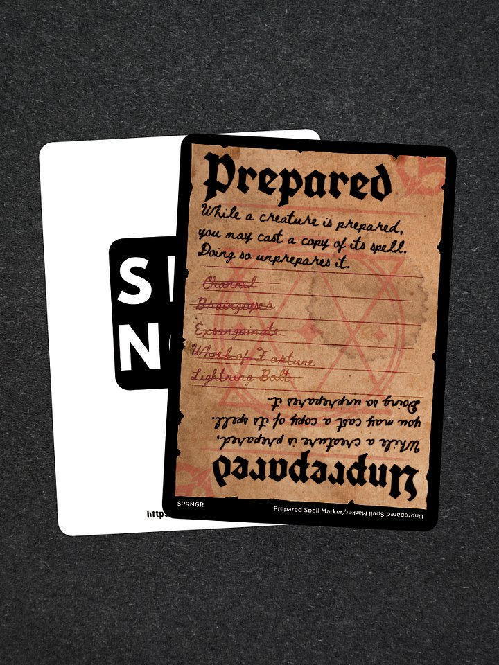 Prepared Spell Marker product image (1)