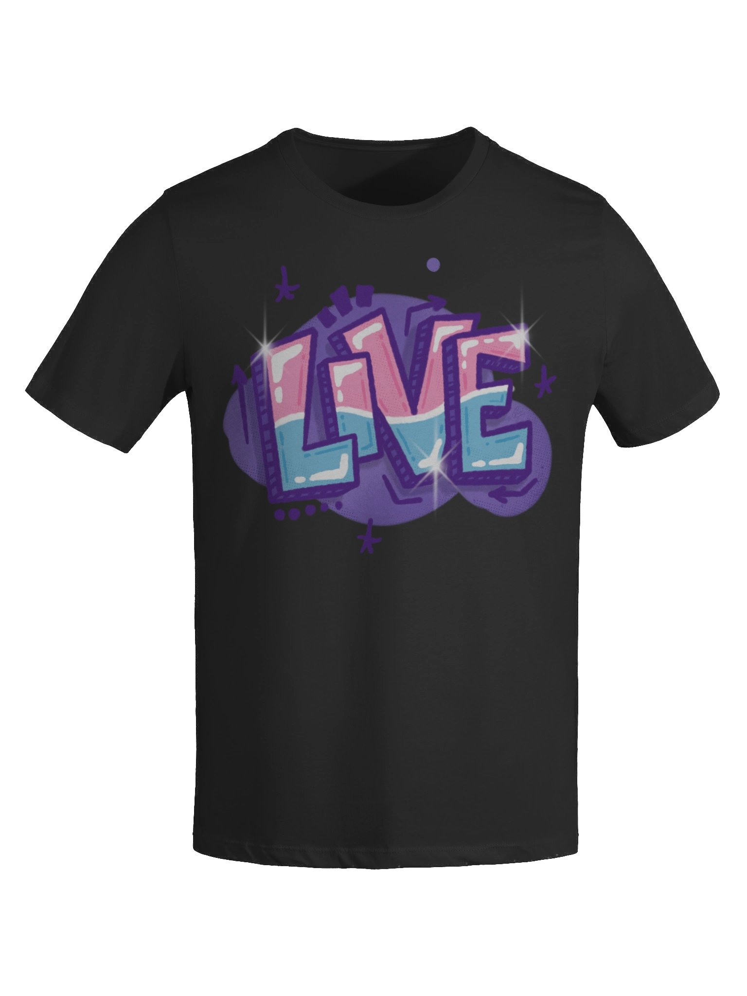 "LIVE" - Kawaiifiti Style - Women's Relaxed-fit T-Shirt (Dark) product image (13)