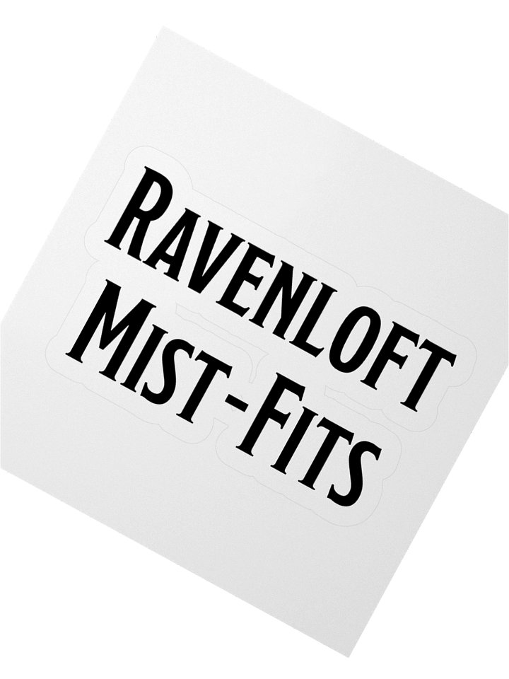 Ravenloft Mist-Fits Logo Sticker (Black) product image (2)