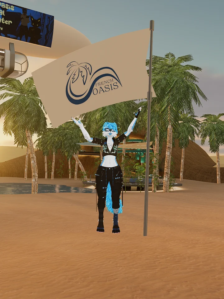 Drapeau [ Asset avatar VRchat ] - V 1.0 product image (1)