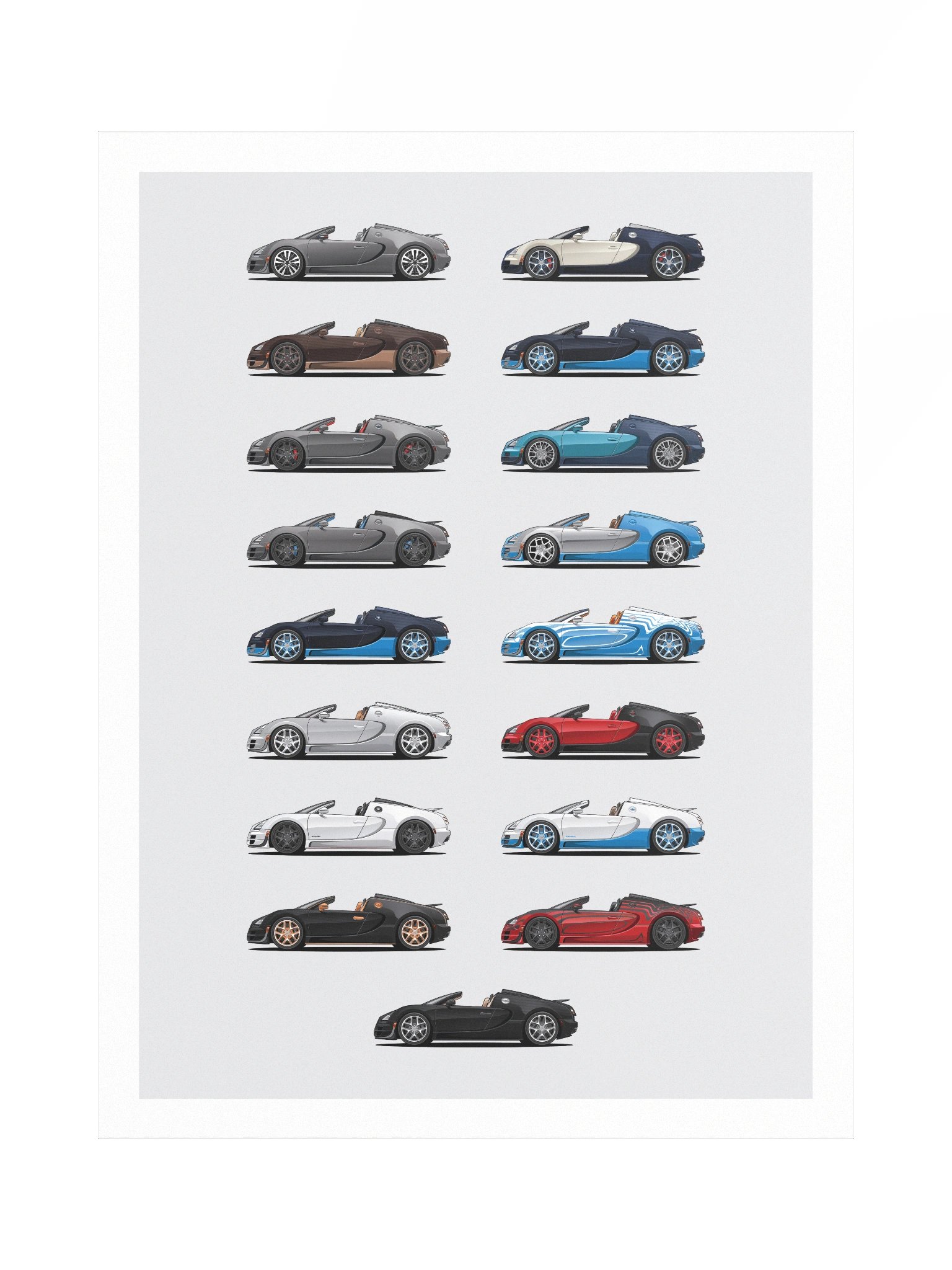 Full set of Veyron Grand Sport Vitesse currently in the USA product image (2)