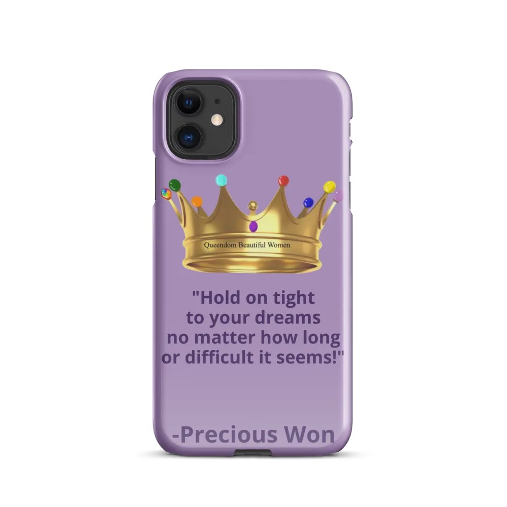 Queendom Beautiful Women iPhone® Snap Case (Lavender/Alexandrite) product image (7)