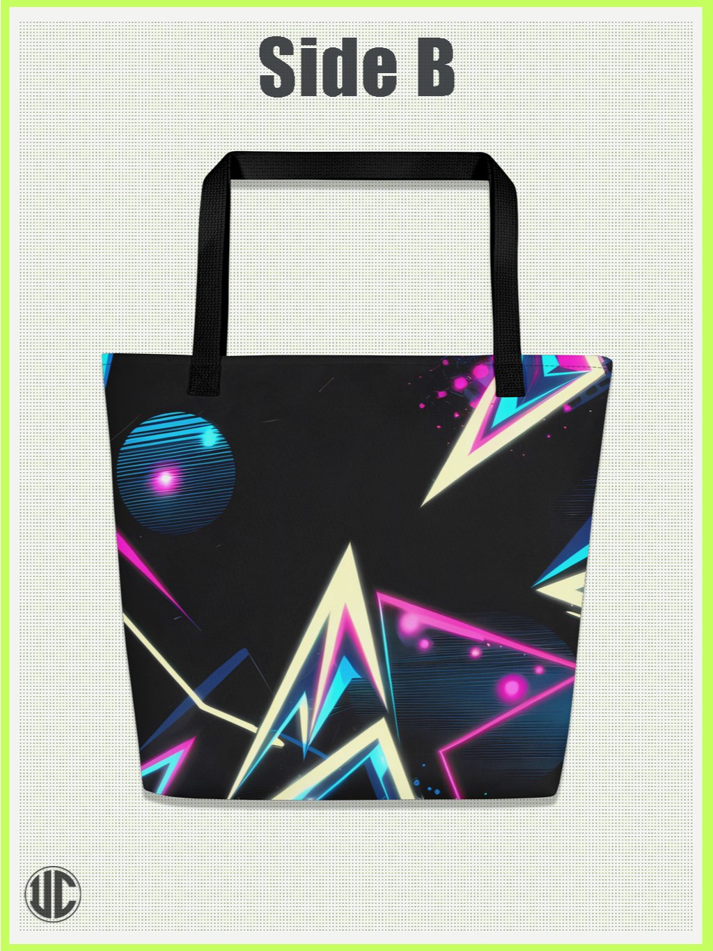 UnkoCon – Electric '80s Neon Tote Bag product image (3)