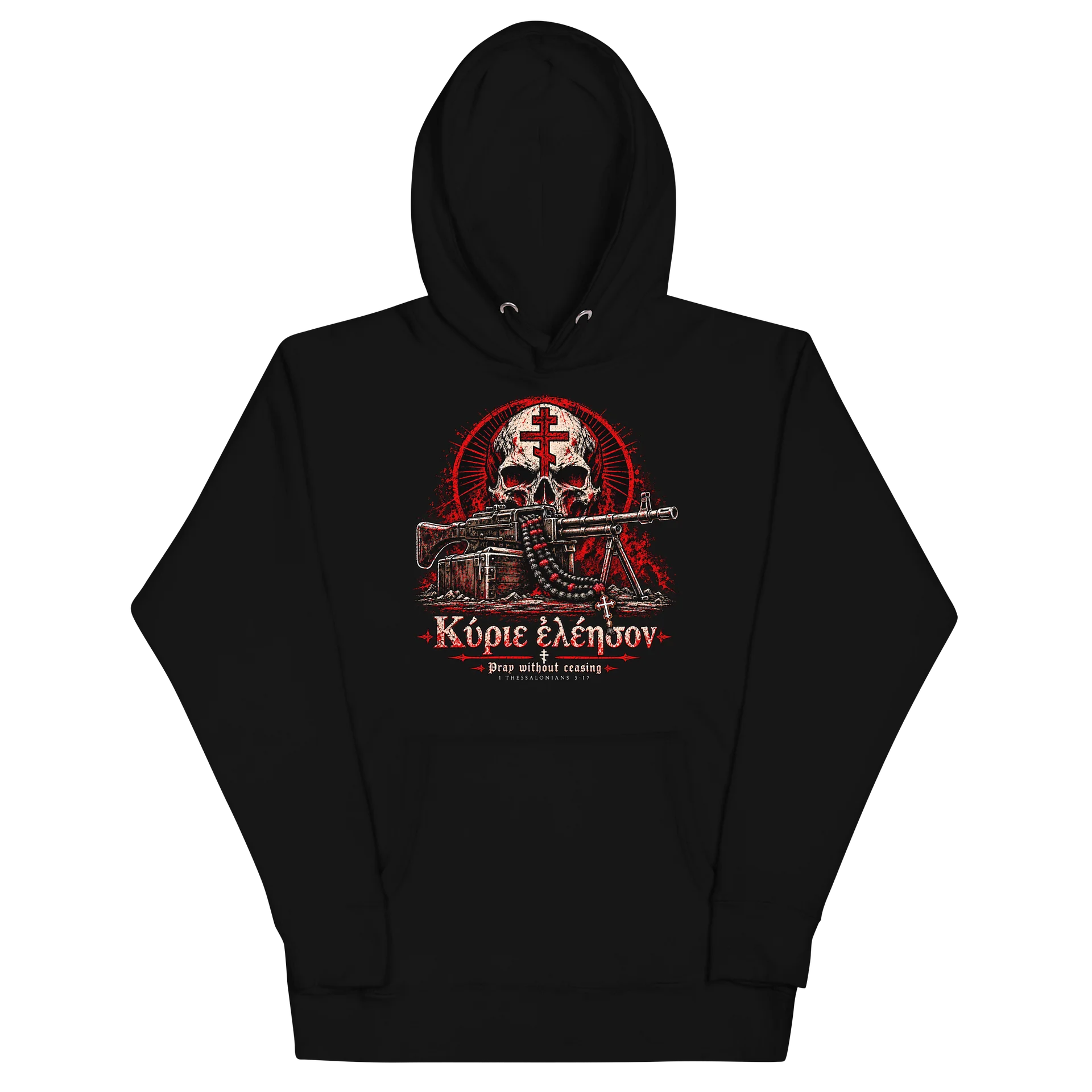 Kyrie Eleison — Orthodox Spiritual Warfare Hoodie product image (2)