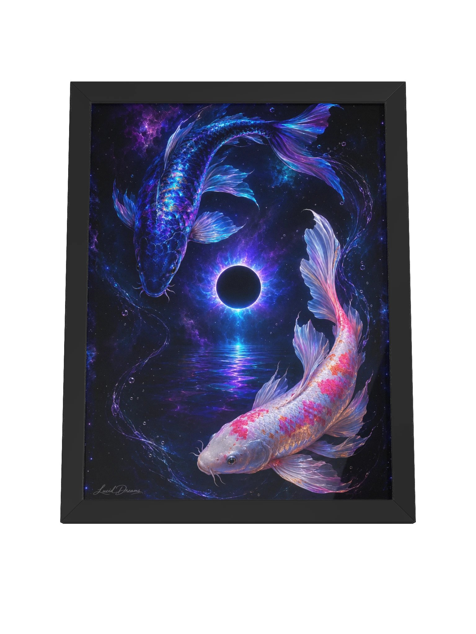 Celestial Koi Framed Art Print — Between Shadow and Starlight product image (8)