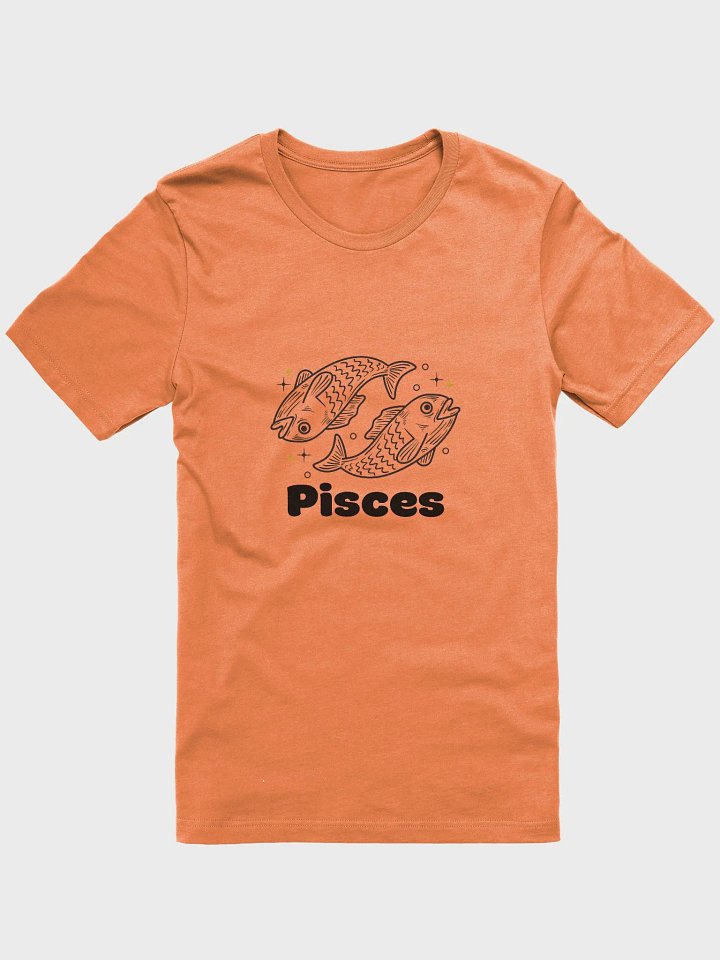 Pisces Fish T-shirt - Black Writing product image (1)
