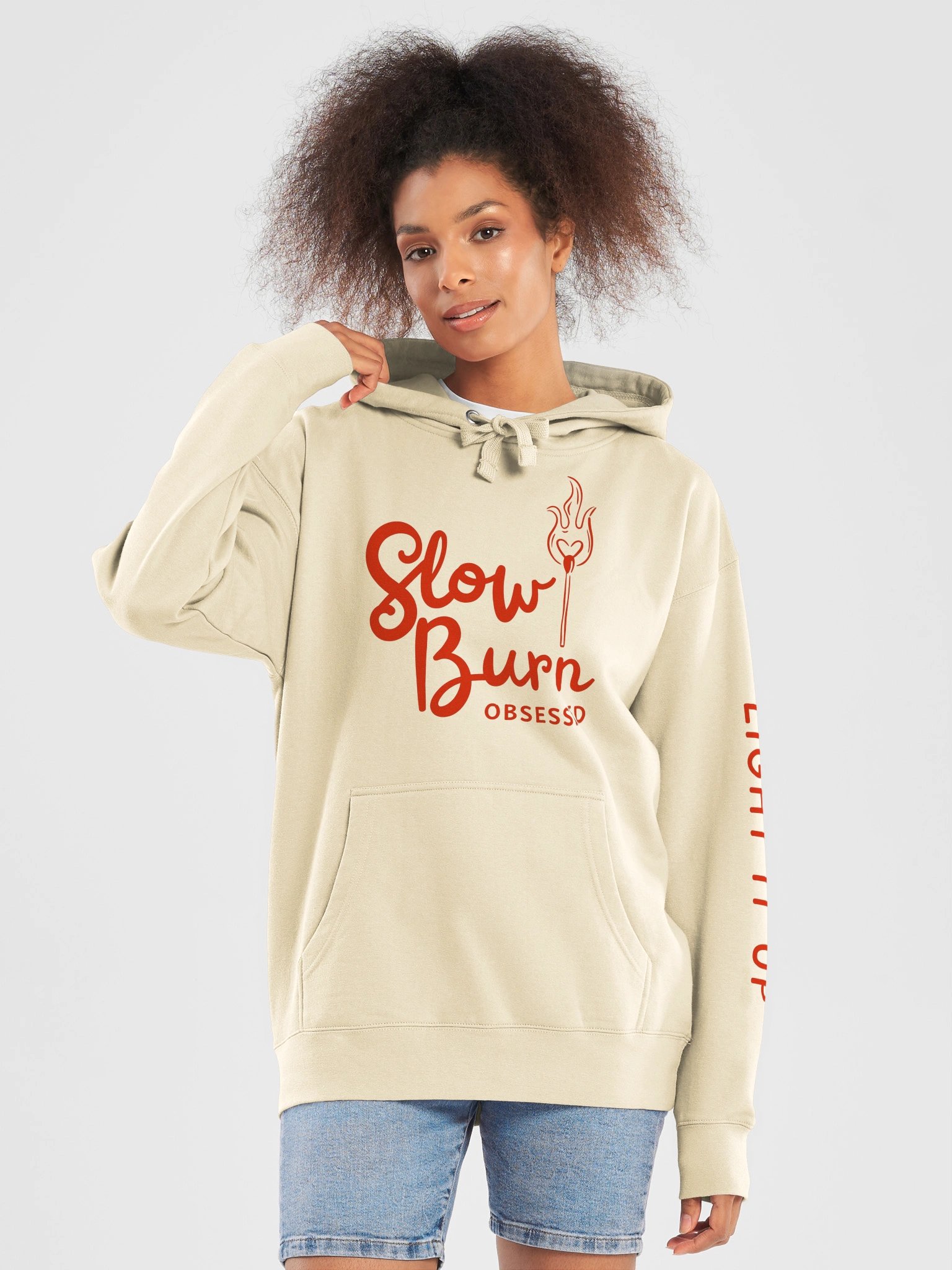 Slow Burn Obsessed | Light It Up | Red Hot Logo Hoodie product image (5)