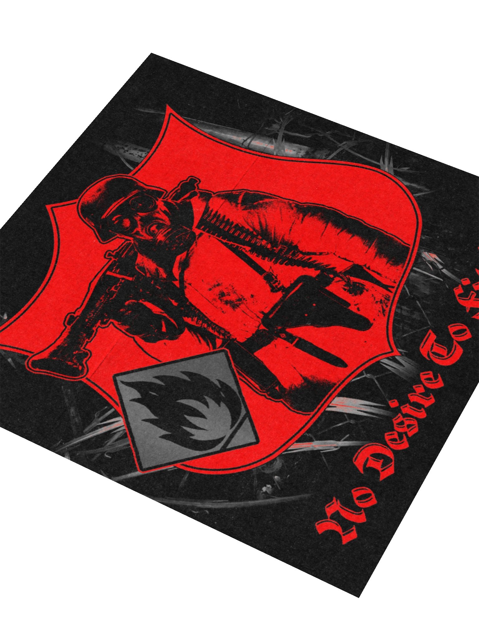 "NO DESIRE TO FIT IN" STICKER RED product image (9)