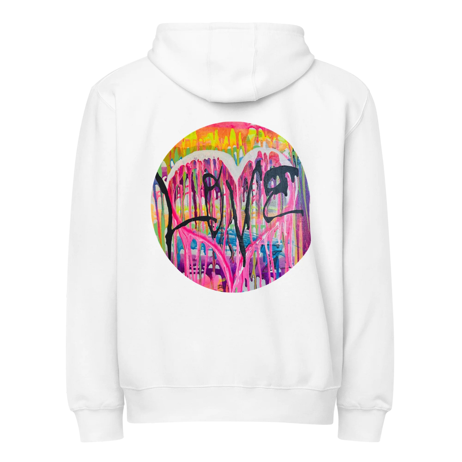 Graffiti Heart Zip-up Hoodie product image (19)