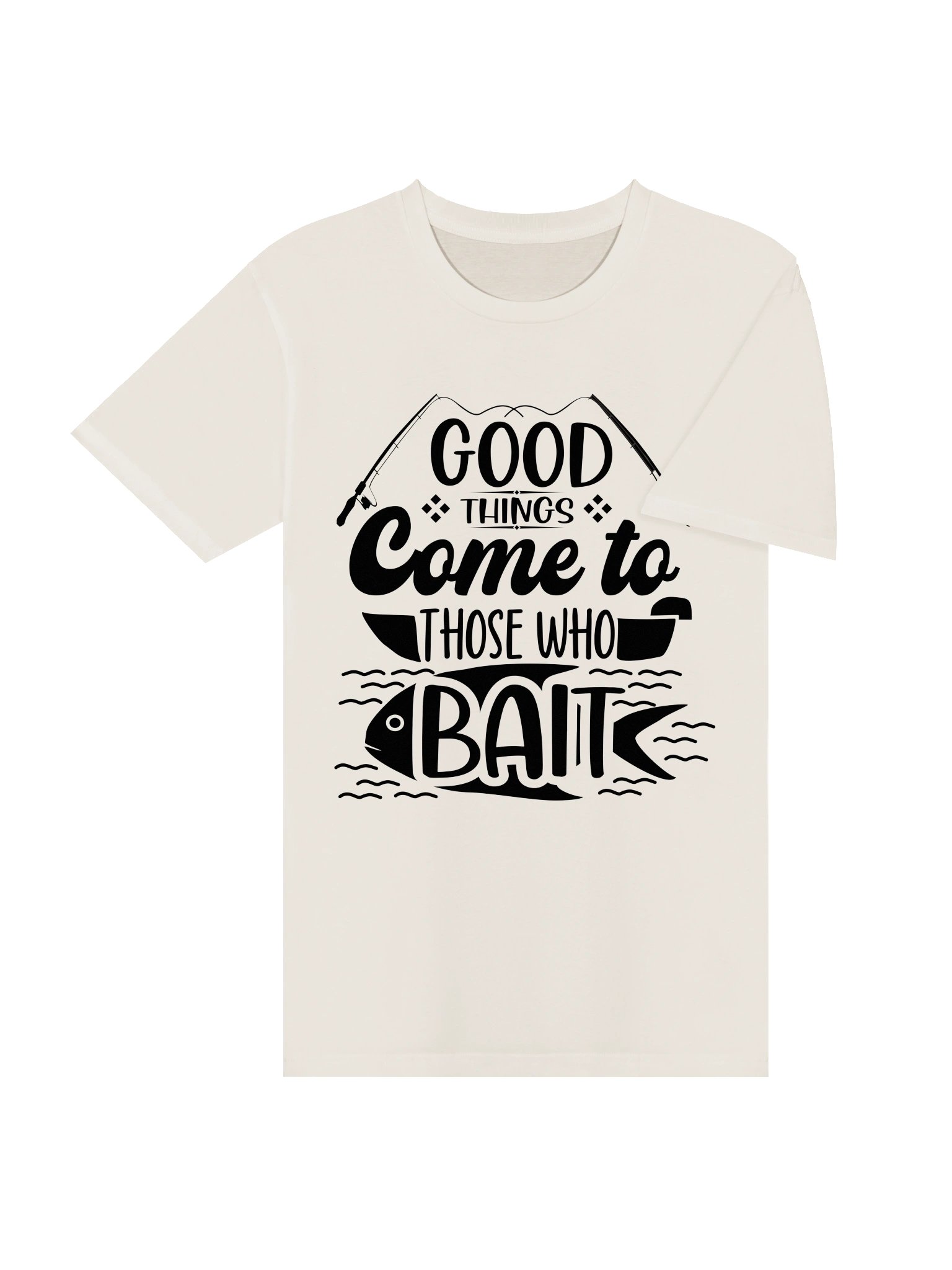 Good Things Come to Those Who Bait – Funny Fishing Quote Graphic, Vintage Angler Design product image (15)