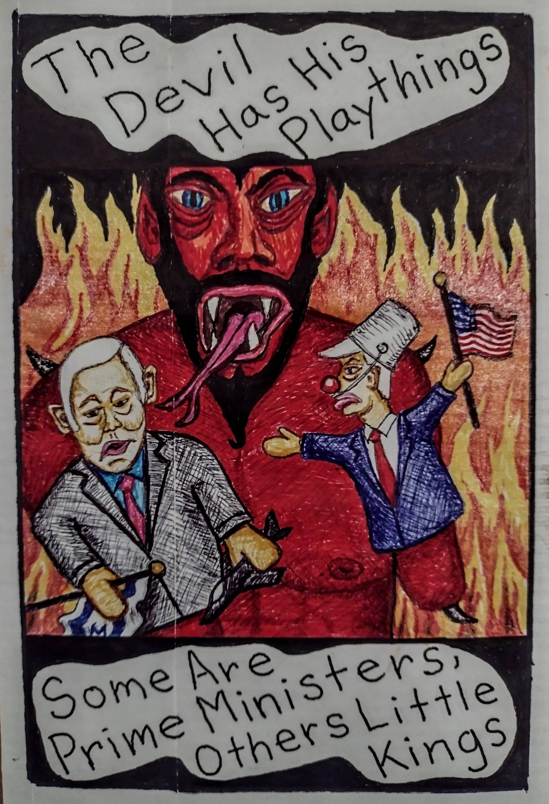 The Devil Has His Playthings Signed Fine Art Print product image (1)