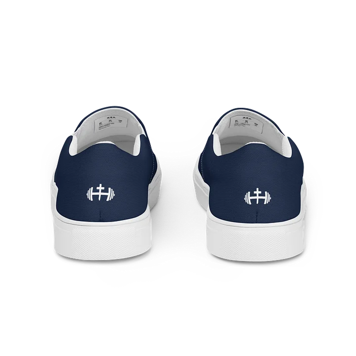 Womens His House Canvas Slip Ons - Navy product image (2)