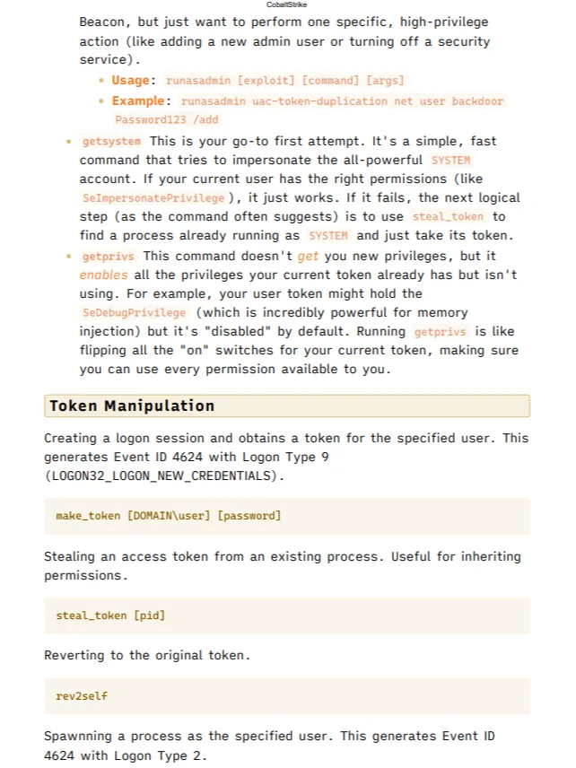 Cobalt Strike Cheat Sheets product image (4)