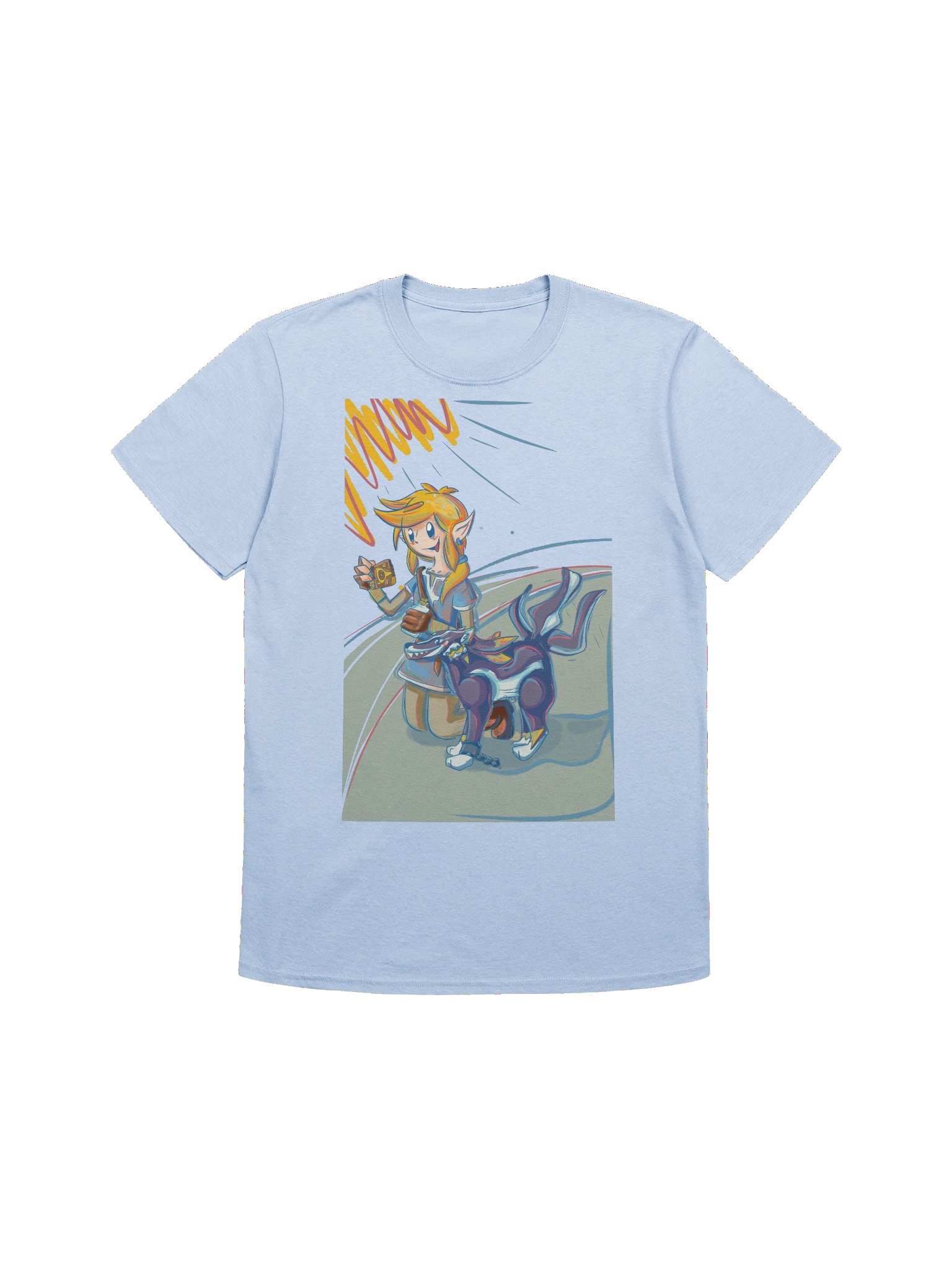 Wolf Companion Scribble T-Shirt product image (1)