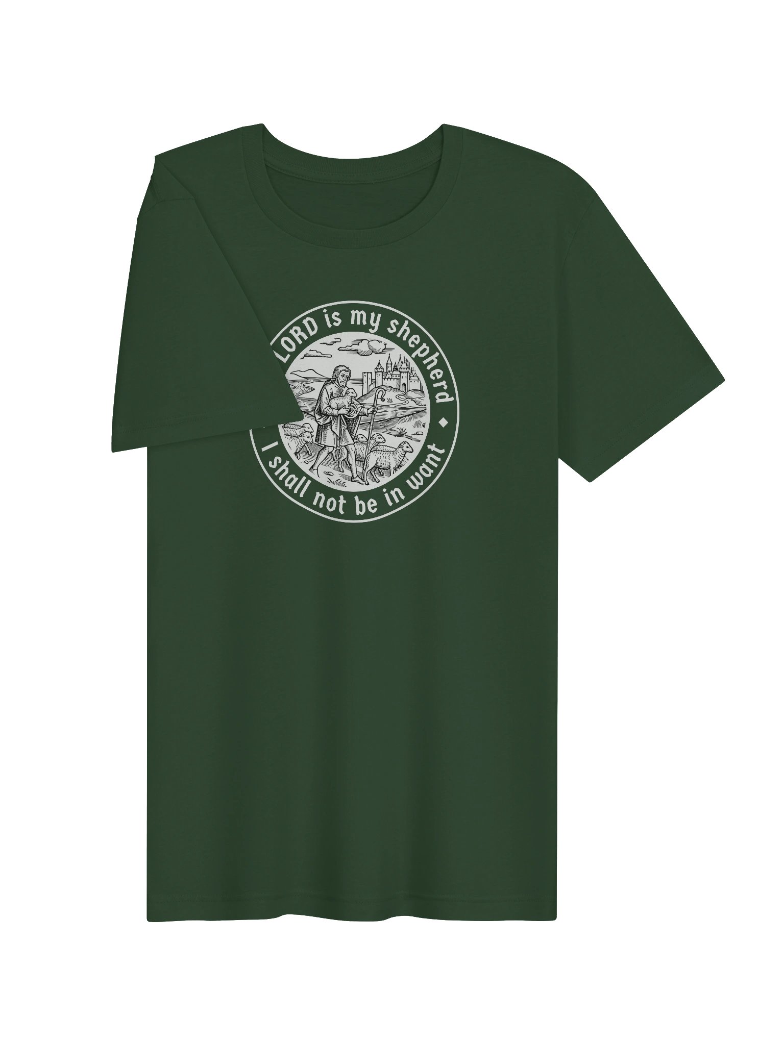 T-Shirt with "The LORD is my shepherd" product image (2)