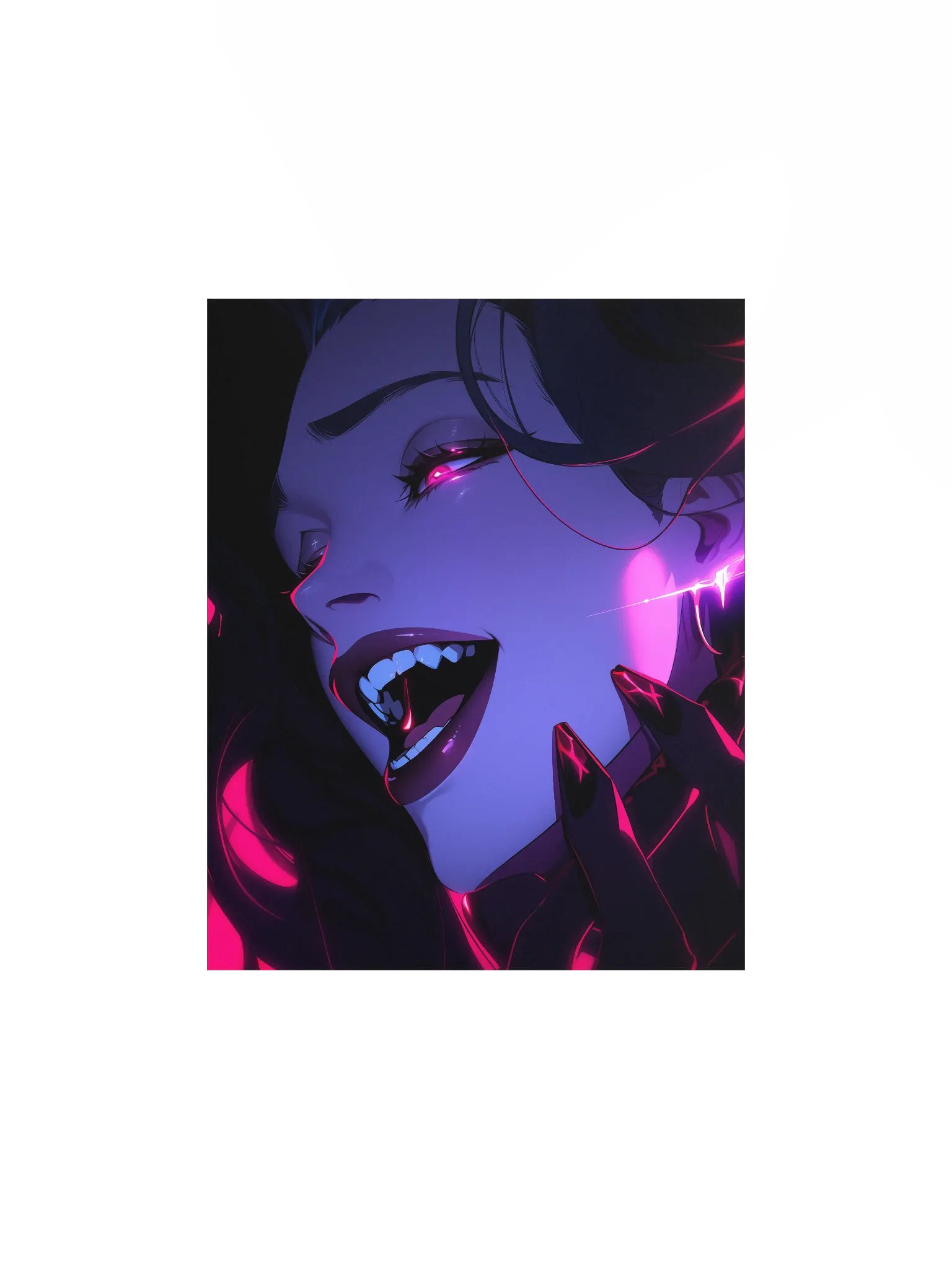 Neon Nocturnal Vamp Poster product image (2)