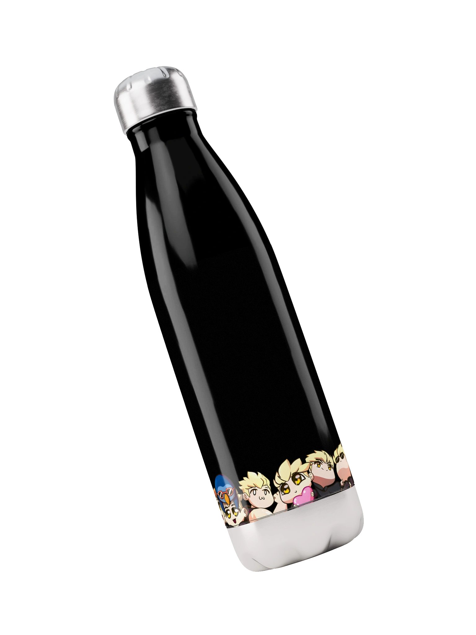 Stainless Steel Water Bottle | All Emotes | Black product image (3)