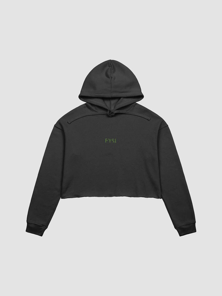 Womens graphic logo fleece Crop Hoodie product image (1)