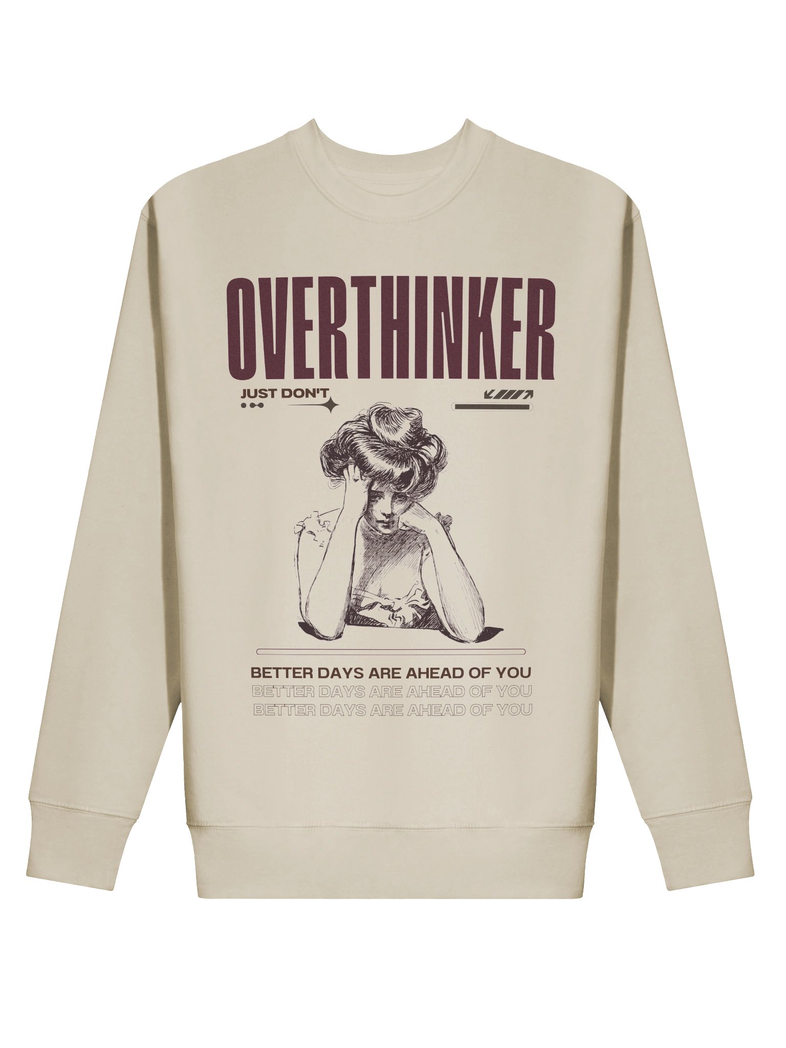 overthinker premium sweatshirt product image (4)