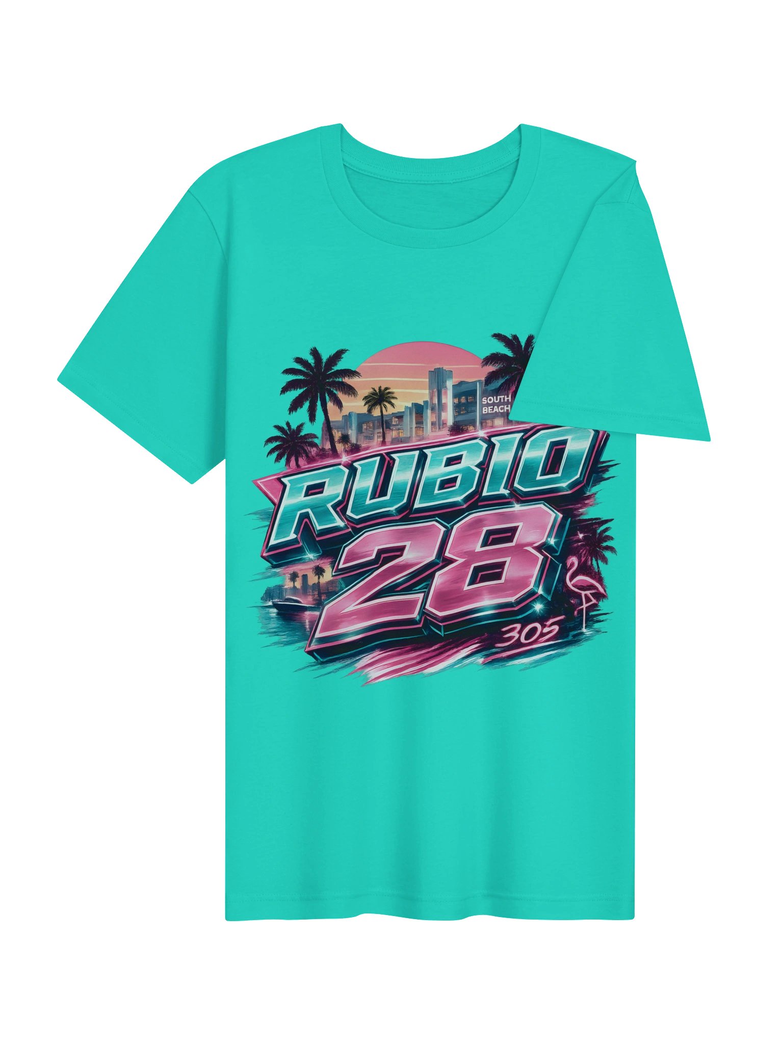 Rubio 28 South Beach Neon Tee product image (28)