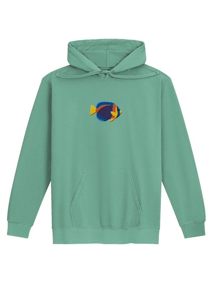 Scribbled Angelfish Premium Hooded Sweatshirt (Embroidered) for Reef and Marine Aquarium Lovers product image (25)