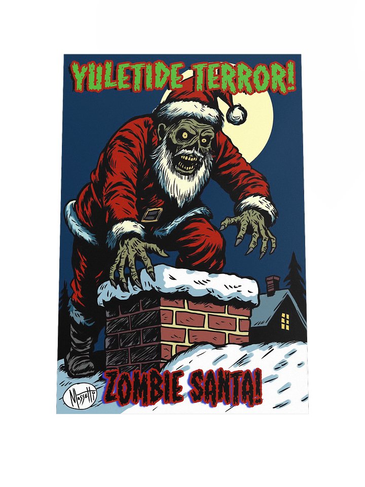 ZOMBIE SANTA Art Print product image (1)