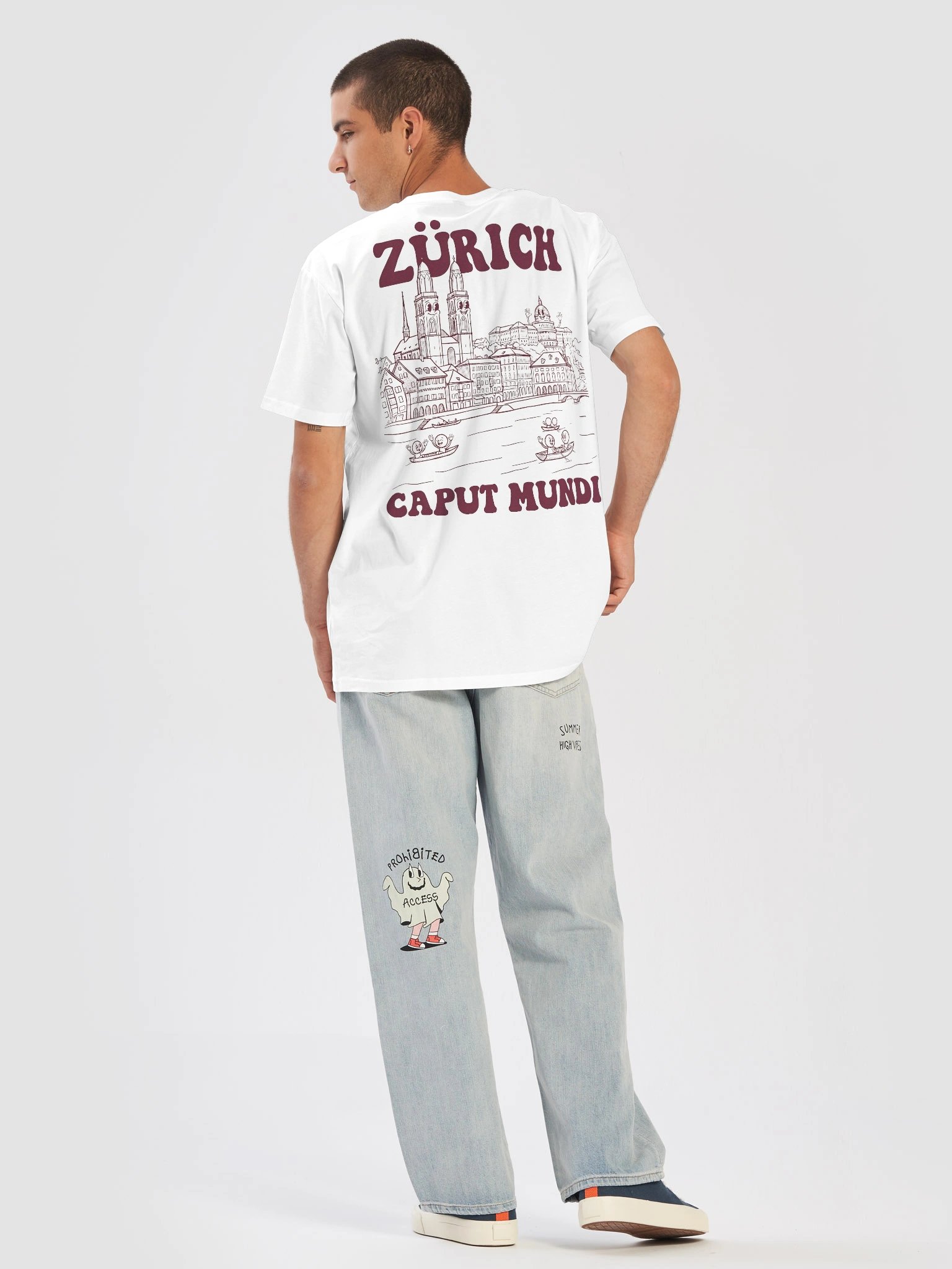 T-shirt Standard Fit Zurich Caput Mundi Bordeaux product image (3)
