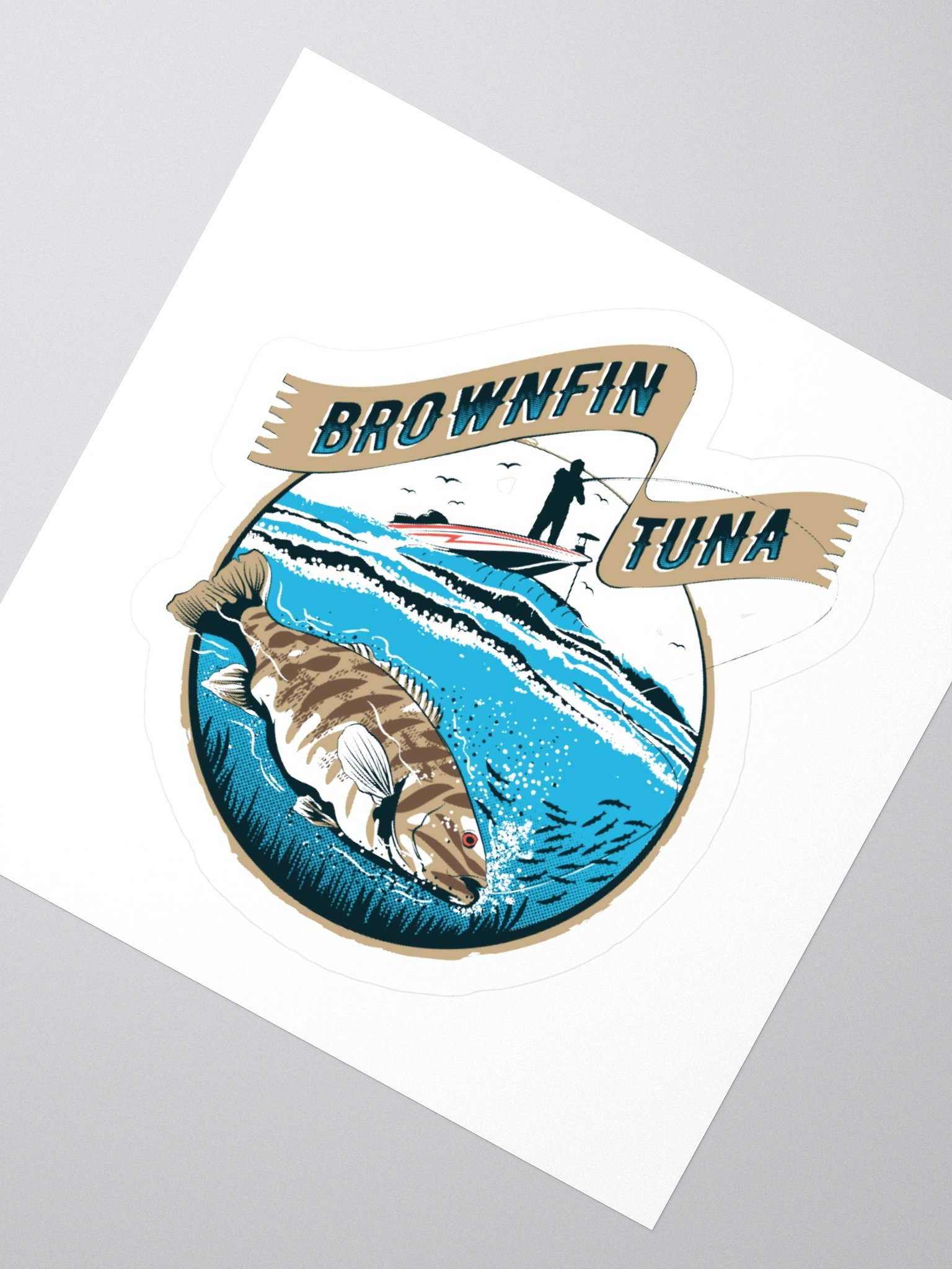 Brownfin Tuna Stickers product image (4)