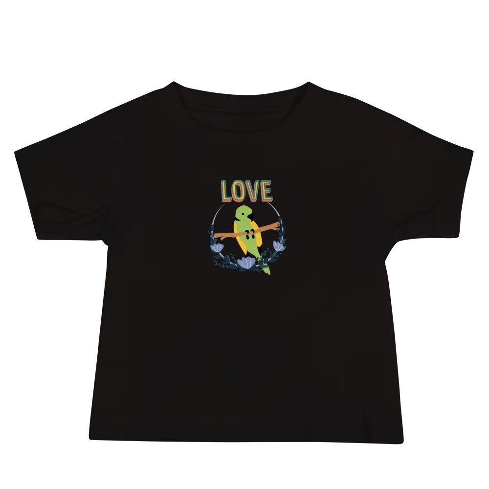 Lovebird Floral Baby Tee product image (4)