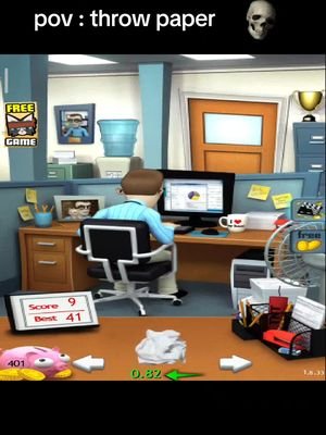office jerk throw paper and goofy AHH! #officejerk 