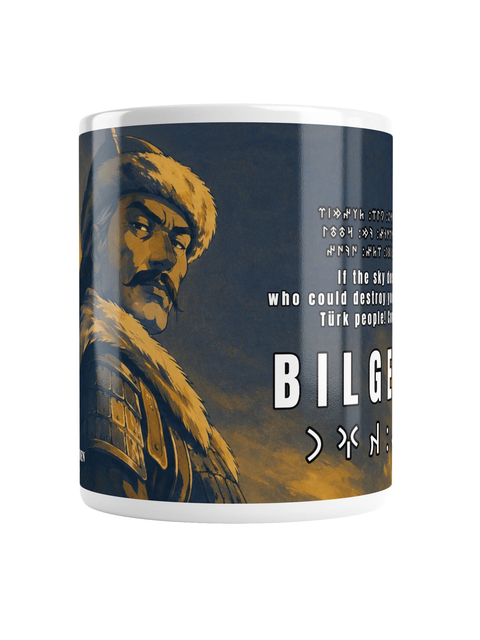 Bilge Khan "O, Türk! Mug | Retro Anime Style product image (6)