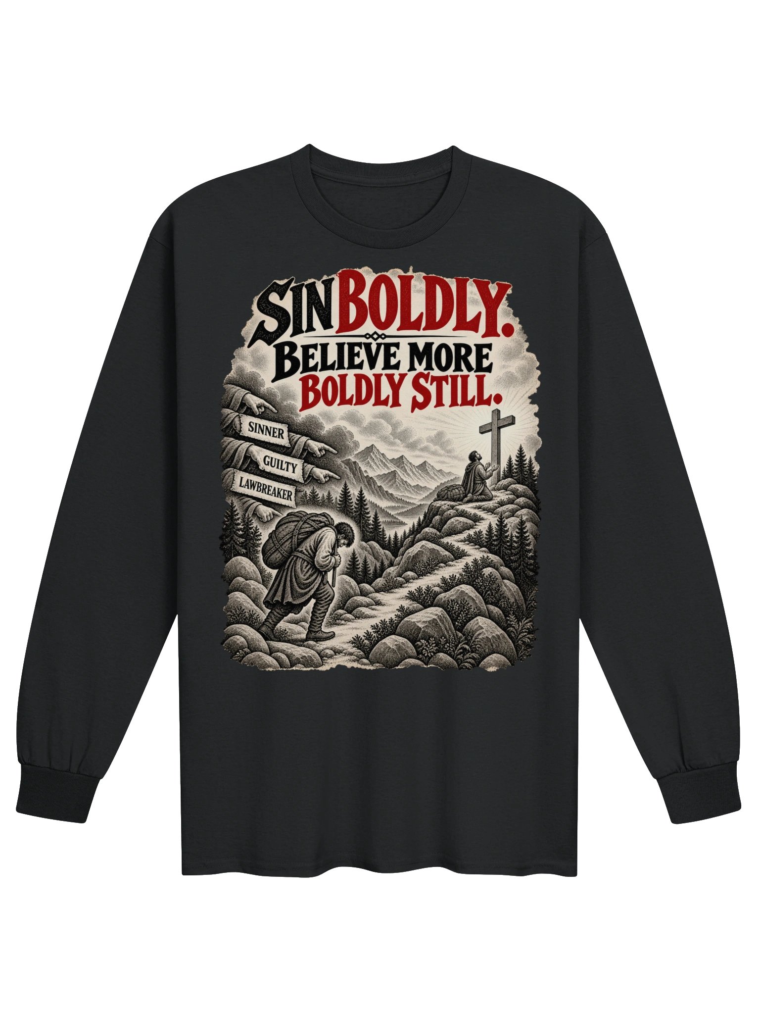 Sin Boldly Long-sleeve T-shirt product image (2)